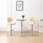Kitchen stools 2 units cream-colored synthetic leather by vidaXL, Kitchen stools - Ref: Foro24-249658, Price: 162,36 €, Disco...