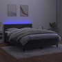 Boxspringbett mit Matratze und dunkelgrauem LED-Samt 140x200 cm von vidaXL, Betten und Lattenroste - Ref: Foro24-3134646, Pre...