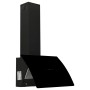 Schwarze Wand-Dunstabzugshaube aus gehärtetem Glas und Stahl, 60 cm von vidaXL, Extraktoren - Ref: Foro24-51675, Preis: 175,5...