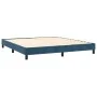 Box spring bed with mattress and LED dark blue velvet 180x200 cm by vidaXL, Beds and slatted bases - Ref: Foro24-3134421, Pri...