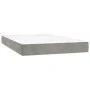 Boxspringbett mit Matratze und hellgrauem LED-Samt 120x200 cm von vidaXL, Betten und Lattenroste - Ref: Foro24-3134513, Preis...