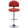 Red wine-colored synthetic leather kitchen stool by vidaXL, Kitchen stools - Ref: Foro24-249651, Price: 101,94 €, Discount: %