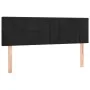 Box spring bed with mattress and LED black velvet 140x190 cm by vidaXL, Beds and slatted bases - Ref: Foro24-3134401, Price: ...
