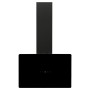 Black tempered glass steel wall extractor hood 60 cm by vidaXL, Extractors - Ref: Foro24-51675, Price: 175,46 €, Discount: %