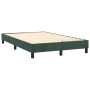 Cama box spring colchón y LED terciopelo verde oscuro 120x200cm de vidaXL, Camas y somieres - Ref: Foro24-3134456, Precio: 36...