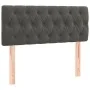 Boxspringbett mit Matratze und dunkelgrauem LED-Samt 90x200 cm von vidaXL, Betten und Lattenroste - Ref: Foro24-3134562, Prei...