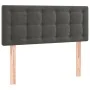Box spring bed with mattress and LED dark gray velvet 100x200 cm by vidaXL, Beds and slatted bases - Ref: Foro24-3134628, Pri...