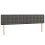 Boxspringbett mit Matratze und dunkelgrauem LED-Samt 160x200 cm von vidaXL, Betten und Lattenroste - Ref: Foro24-3134652, Pre...
