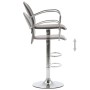 Küchenhocker Armlehne 2 Stück braunes Kunstleder von vidaXL, Küchenhocker - Ref: Foro24-249706, Preis: 110,65 €, Rabatt: %