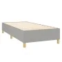 Box spring bed mattress and LED lights light gray fabric 100x200 cm by vidaXL, Beds and slatted bases - Ref: Foro24-3138693, ...