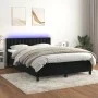 Cama box spring colchón y LED terciopelo negro 140x190 cm de vidaXL, Camas y somieres - Ref: Foro24-3134641, Precio: 430,60 €...