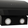 Black tempered glass steel wall extractor hood 60 cm by vidaXL, Extractors - Ref: Foro24-51675, Price: 175,46 €, Discount: %