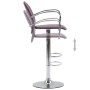 Küchenhocker mit Armlehnen 2 Stück lila Kunstleder von vidaXL, Küchenhocker - Ref: Foro24-249708, Preis: 110,81 €, Rabatt: %
