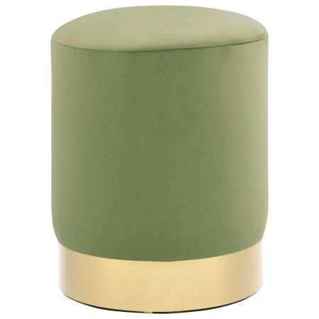 Senfgrüner und goldener Samthocker von vidaXL, Klapphocker und Stühle - Ref: Foro24-249841, Preis: 40,76 €, Rabatt: %