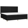 Boxspringbettmatratze und LED-Leuchten aus schwarzem Stoff 200x200 cm von vidaXL, Betten und Lattenroste - Ref: Foro24-313890...