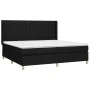 Cama box spring colchón y luces LED tela negro 200x200 cm de vidaXL, Camas y somieres - Ref: Foro24-3138903, Precio: 694,36 €...