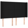 Box spring bed mattress and LED lights black fabric 140x200 cm by vidaXL, Beds and slatted bases - Ref: Foro24-3138159, Price...