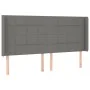 Box spring bed mattress and LED lights light gray fabric 200x200 cm by vidaXL, Beds and slatted bases - Ref: Foro24-3138902, ...