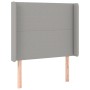 Boxspringbettmatratze und LED-Leuchten aus hellgrauem Stoff 80x200 cm von vidaXL, Betten und Lattenroste - Ref: Foro24-313810...