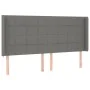 Box spring bed mattress and LED lights light gray fabric 200x200 cm by vidaXL, Beds and slatted bases - Ref: Foro24-3138342, ...