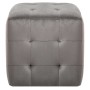 Puf 2 unidades terciopelo gris 30x30x30 cm de vidaXL, Otomanas - Ref: Foro24-278385, Precio: 82,15 €, Descuento: %