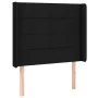Box spring bed mattress and LED lights black fabric 80x200 cm by vidaXL, Beds and slatted bases - Ref: Foro24-3138271, Price:...