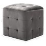 Puf 2 unidades terciopelo gris 30x30x30 cm de vidaXL, Otomanas - Ref: Foro24-278385, Precio: 82,15 €, Descuento: %