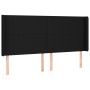 Cama box spring colchón y luces LED tela negro 200x200 cm de vidaXL, Camas y somieres - Ref: Foro24-3138183, Precio: 667,38 €...