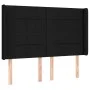 Box spring bed mattress and LED lights black fabric 140x200 cm by vidaXL, Beds and slatted bases - Ref: Foro24-3138319, Price...