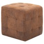 Pouf 2 Einheiten braunes Kunstleder 30x30x30 cm von vidaXL, Osmanen - Ref: Foro24-278382, Preis: 92,75 €, Rabatt: %