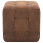 Pouf 2 Einheiten braunes Kunstleder 30x30x30 cm von vidaXL, Osmanen - Ref: Foro24-278382, Preis: 92,75 €, Rabatt: %