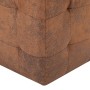 Pouf 2 Einheiten braunes Kunstleder 30x30x30 cm von vidaXL, Osmanen - Ref: Foro24-278382, Preis: 92,75 €, Rabatt: %