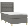 Box spring bed mattress and LED lights dark gray fabric 80x200 cm by vidaXL, Beds and slatted bases - Ref: Foro24-3139070, Pr...