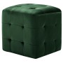 Pouf 2 Einheiten grüner Samt 30x30x30 cm von vidaXL, Osmanen - Ref: Foro24-278387, Preis: 88,11 €, Rabatt: %