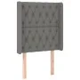 Box spring bed mattress and LED lights dark gray fabric 80x200 cm by vidaXL, Beds and slatted bases - Ref: Foro24-3139070, Pr...