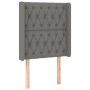 Boxspringbettmatratze und LED-Leuchten dunkelgrauer Stoff 80x200 cm von vidaXL, Betten und Lattenroste - Ref: Foro24-3139070,...