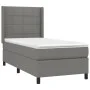 Box spring bed mattress and LED lights dark gray fabric 80x200 cm by vidaXL, Beds and slatted bases - Ref: Foro24-3138270, Pr...