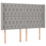 Cama box spring colchón y luces LED tela gris claro 140x200 cm de vidaXL, Camas y somieres - Ref: Foro24-3139117, Precio: 524...