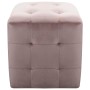 Puf 2 unidades terciopelo rosa 30x30x30 cm de vidaXL, Otomanas - Ref: Foro24-278388, Precio: 85,58 €, Descuento: %
