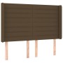 Box spring bed mattress LED lights dark brown fabric 140x190 cm by vidaXL, Beds and slatted bases - Ref: Foro24-3138392, Pric...
