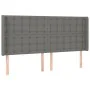 Box spring bed mattress and LED lights dark gray fabric 180x200 cm by vidaXL, Beds and slatted bases - Ref: Foro24-3139214, P...