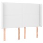 Cama box spring colchón y LED cuero sintético blanco 140x190 cm de vidaXL, Camas y somieres - Ref: Foro24-3139260, Precio: 56...
