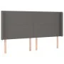 Box spring bed with mattress and LED gray synthetic leather 180x200 cm by vidaXL, Beds and slatted bases - Ref: Foro24-313928...