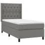 Box spring bed mattress and LED lights dark gray fabric 80x200 cm by vidaXL, Beds and slatted bases - Ref: Foro24-3138510, Pr...
