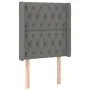 Box spring bed mattress and LED lights dark gray fabric 80x200 cm by vidaXL, Beds and slatted bases - Ref: Foro24-3138510, Pr...