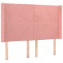 Boxspringbett mit Matratze und LED-Rosa-Samt 140x200 cm von vidaXL, Betten und Lattenroste - Ref: Foro24-3139450, Preis: 496,...