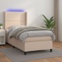Boxspringbett LED Matratze Cappuccino Kunstleder 100x200cm von vidaXL, Betten und Lattenroste - Ref: Foro24-3139312, Preis: 3...