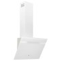 Campana extractora pared acero y vidrio templado blanco 60 cm