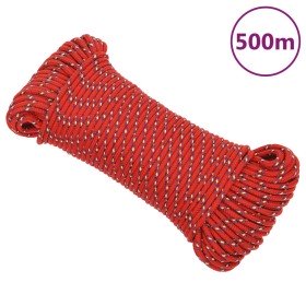 Cuerda de barco polipropileno rojo 5 mm 500 m