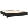Box spring bed with mattress and LED black velvet 160x200 cm by vidaXL, Beds and slatted bases - Ref: Foro24-3139453, Price: ...